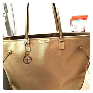Henri Bendel Gold Tote